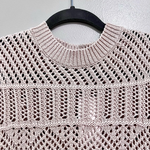 NWT Mango MNG Mock Neck Midi Knit Openwork Crochet Dress SOLD OUT ONLINE - Picture 5 of 16